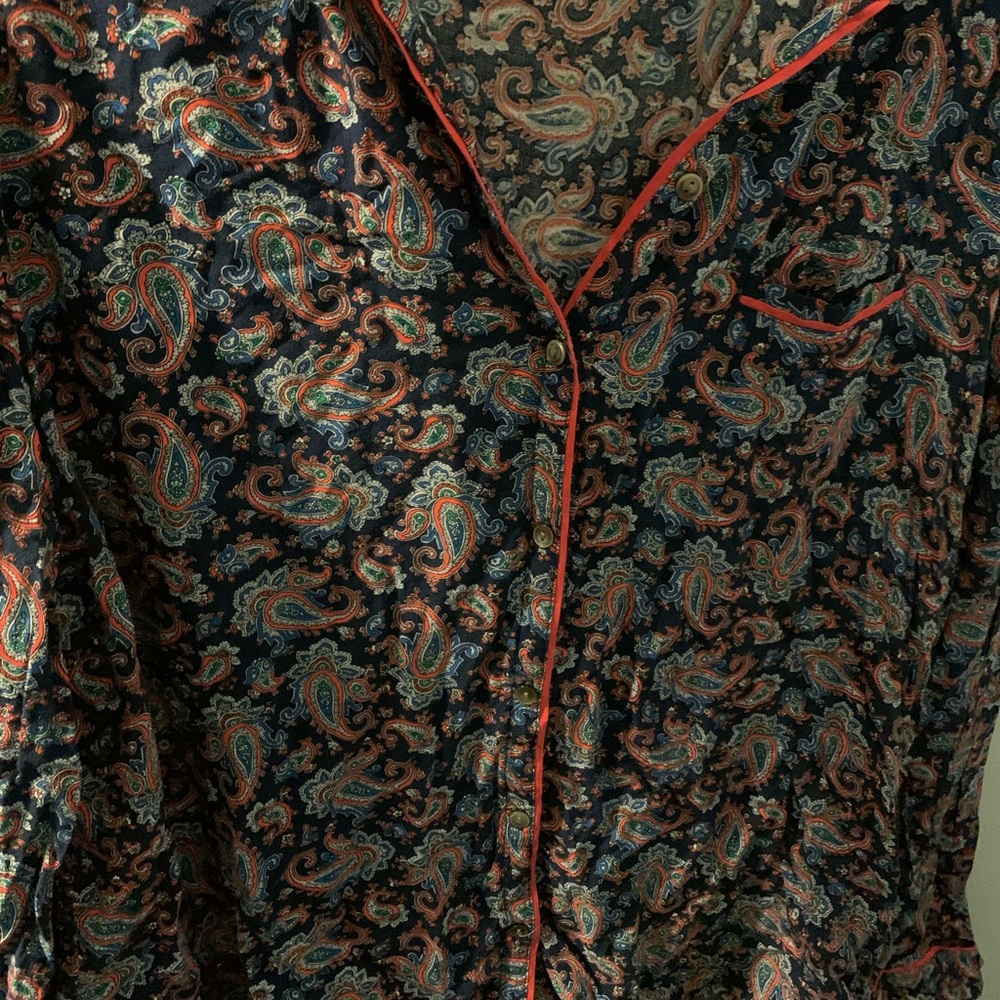 Paisley printed fun pj top